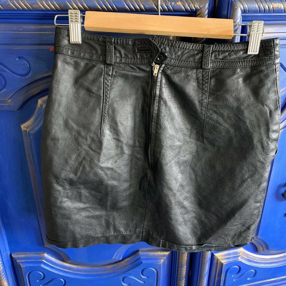 Vintage Betty Barclay Collection Leather MiniSkirt - Picture 2 of 3